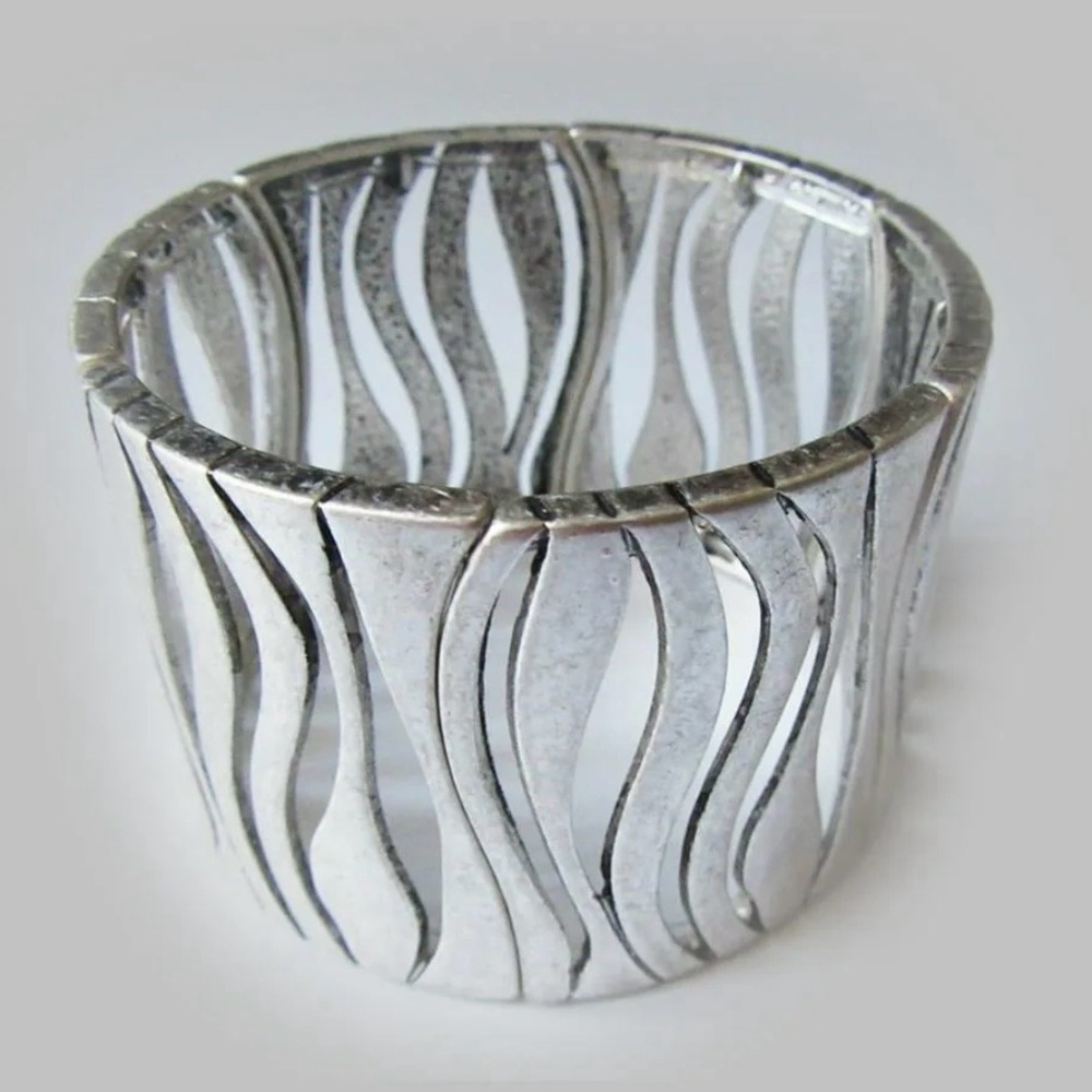 Vintage Premier Designs Zebra stretch bracelet accent piece celebrate wedding